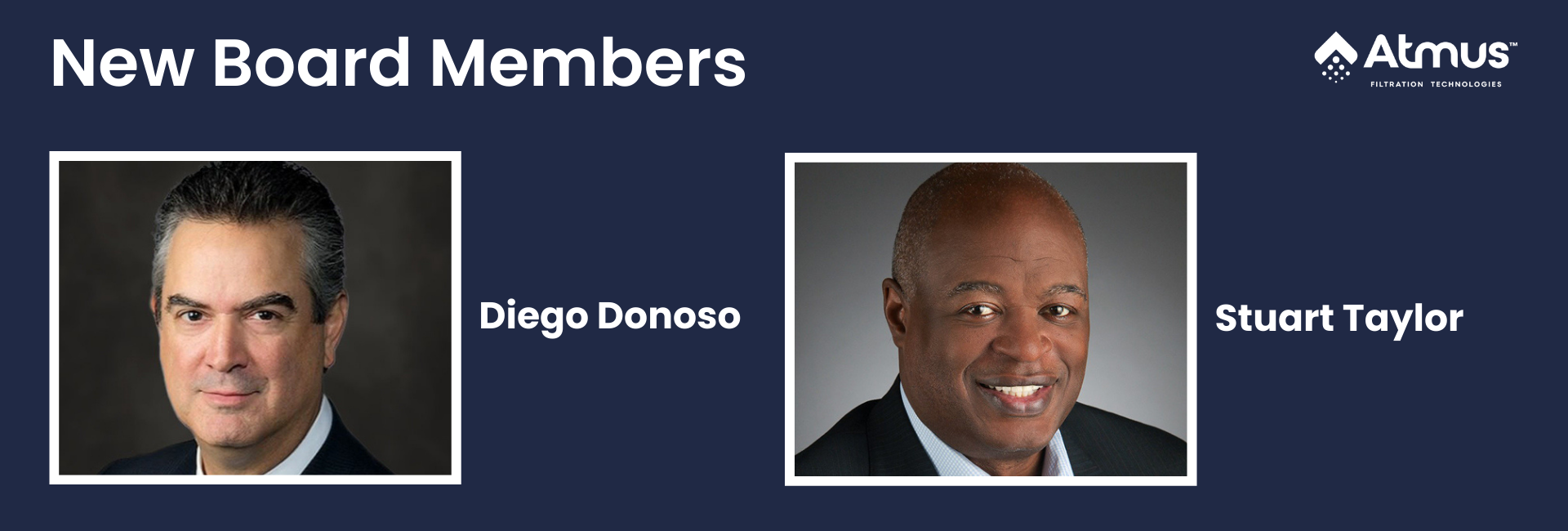 Atmus Filtration Technologies appoints Diego Donoso and Stuart A Taylor